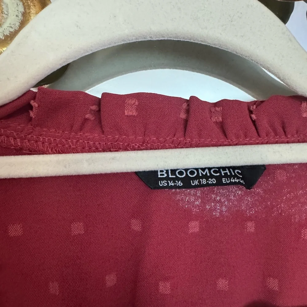 BloomChic Swiss Dot Long Sleeve Dress - Picture 3 of 3